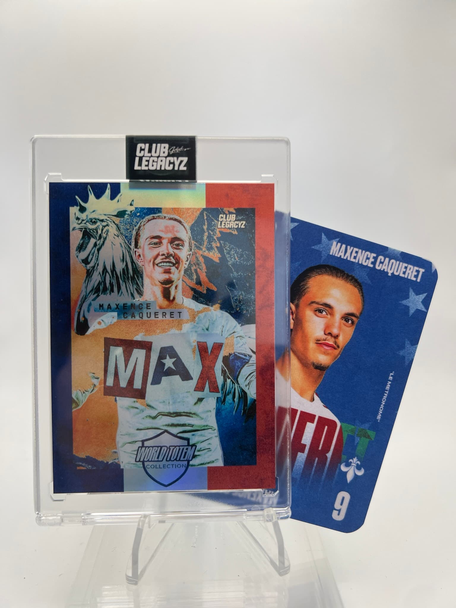 Club Legacyz World Heroes - Maxence Caqueret World Totem Tricolore Crown 48/100