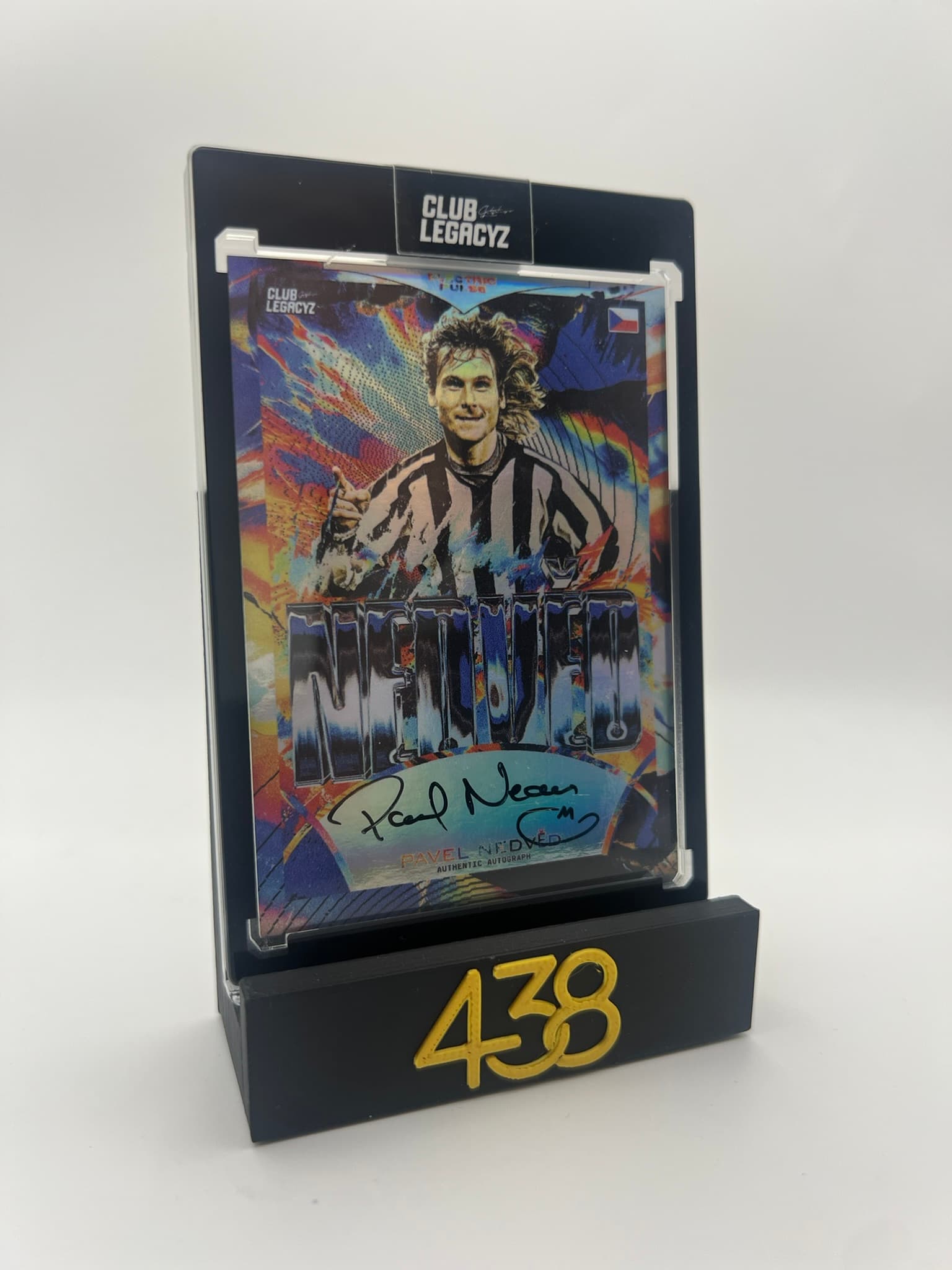Pavel Nedved Electric Pulse On Card Autograph 68/100