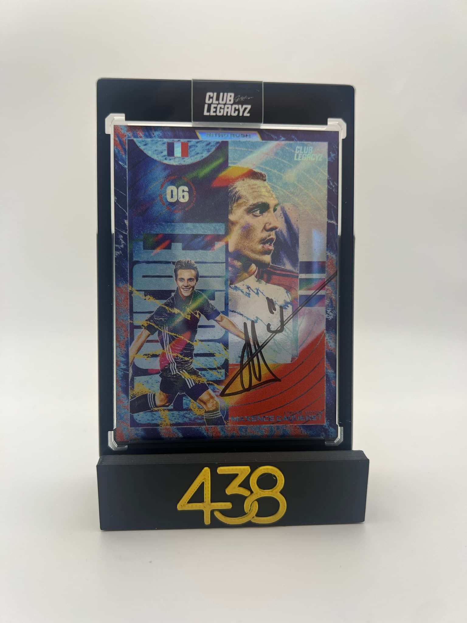 Maxence Caqueret Nitro Rush On Card Autograph 34/100