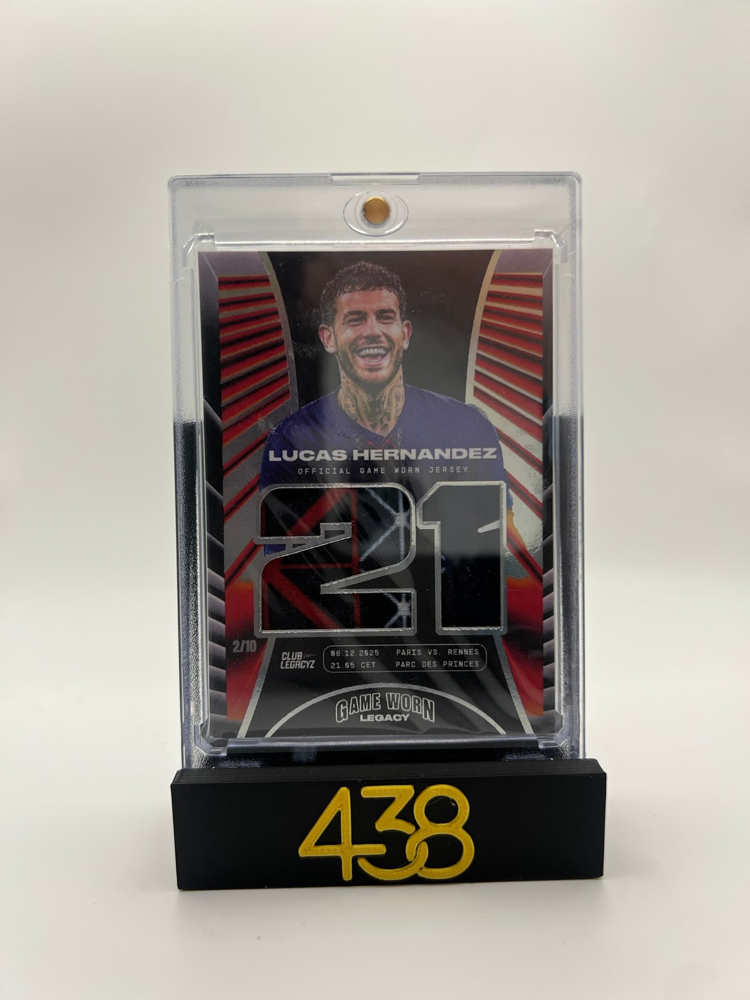 Lucas Hernandez Game Worn Legacy Patch 2/10