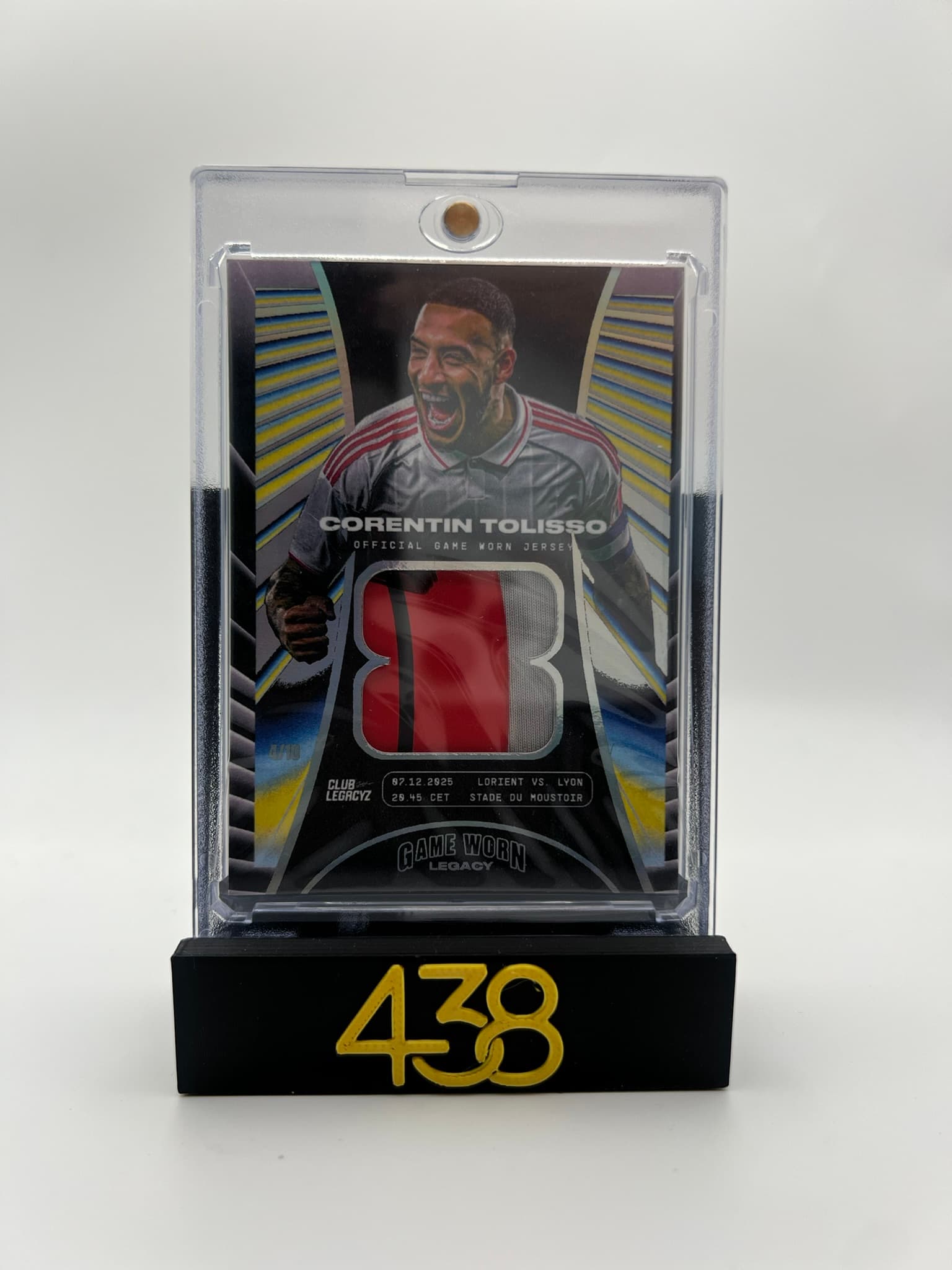 Club Legacyz Icons 3 - Corentin Tolisso Game Worn Legacy Patch 4/10
