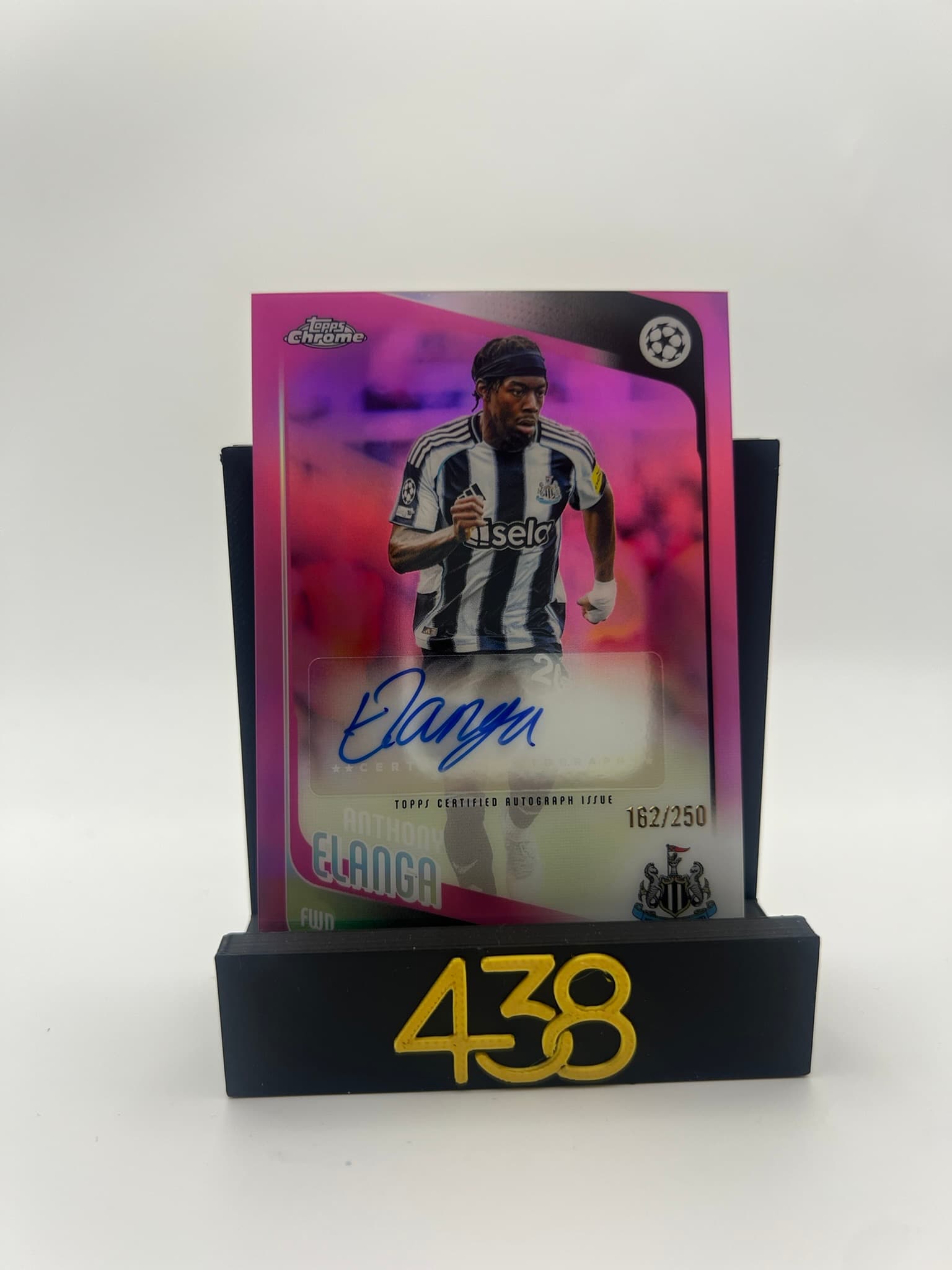 Anthony Elanga Pink Autograph 162/250