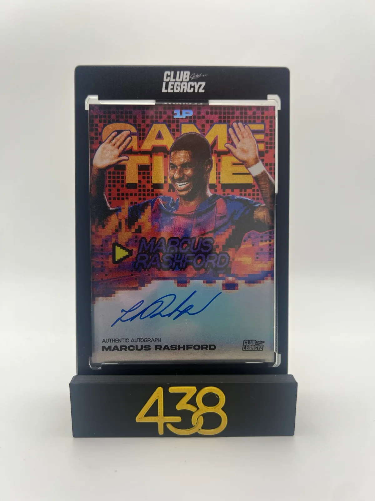 Marcus Rashford Game Time On Card Autograph 10/50