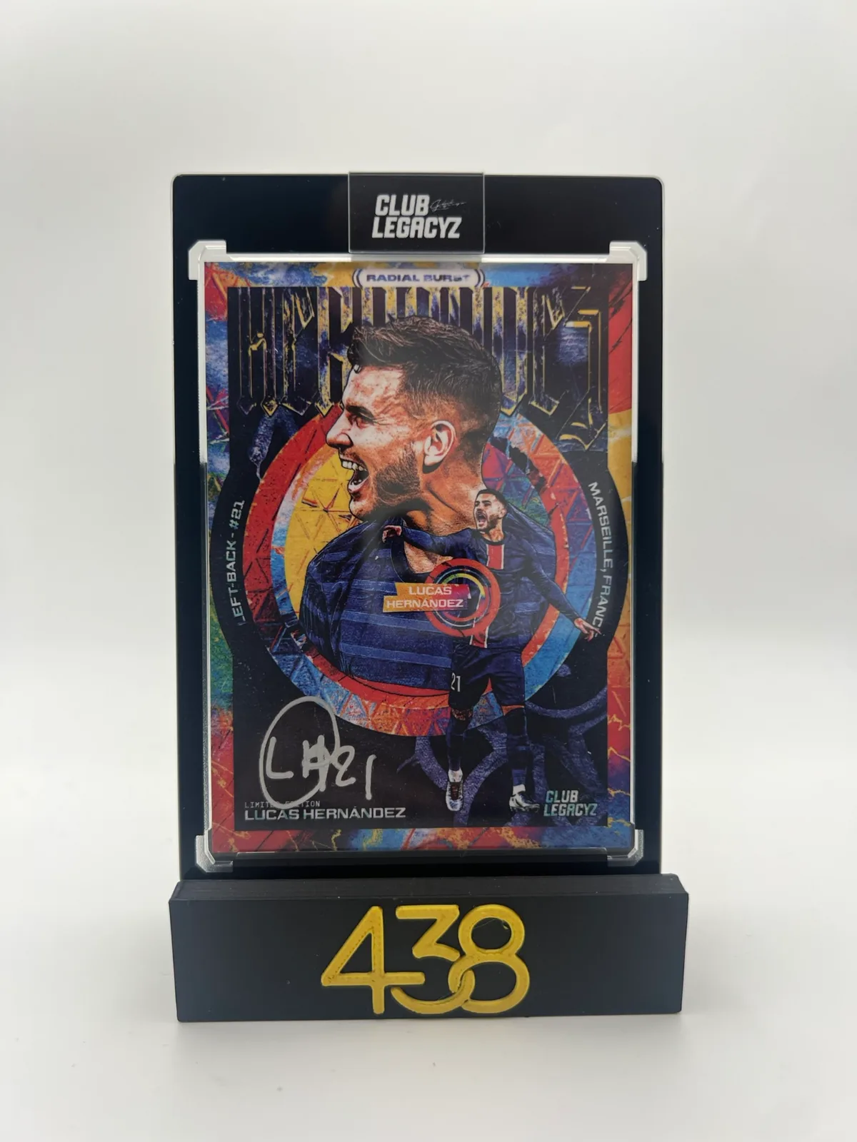 Lucas Hernandez Radial Burst On Card Autograph 43/100