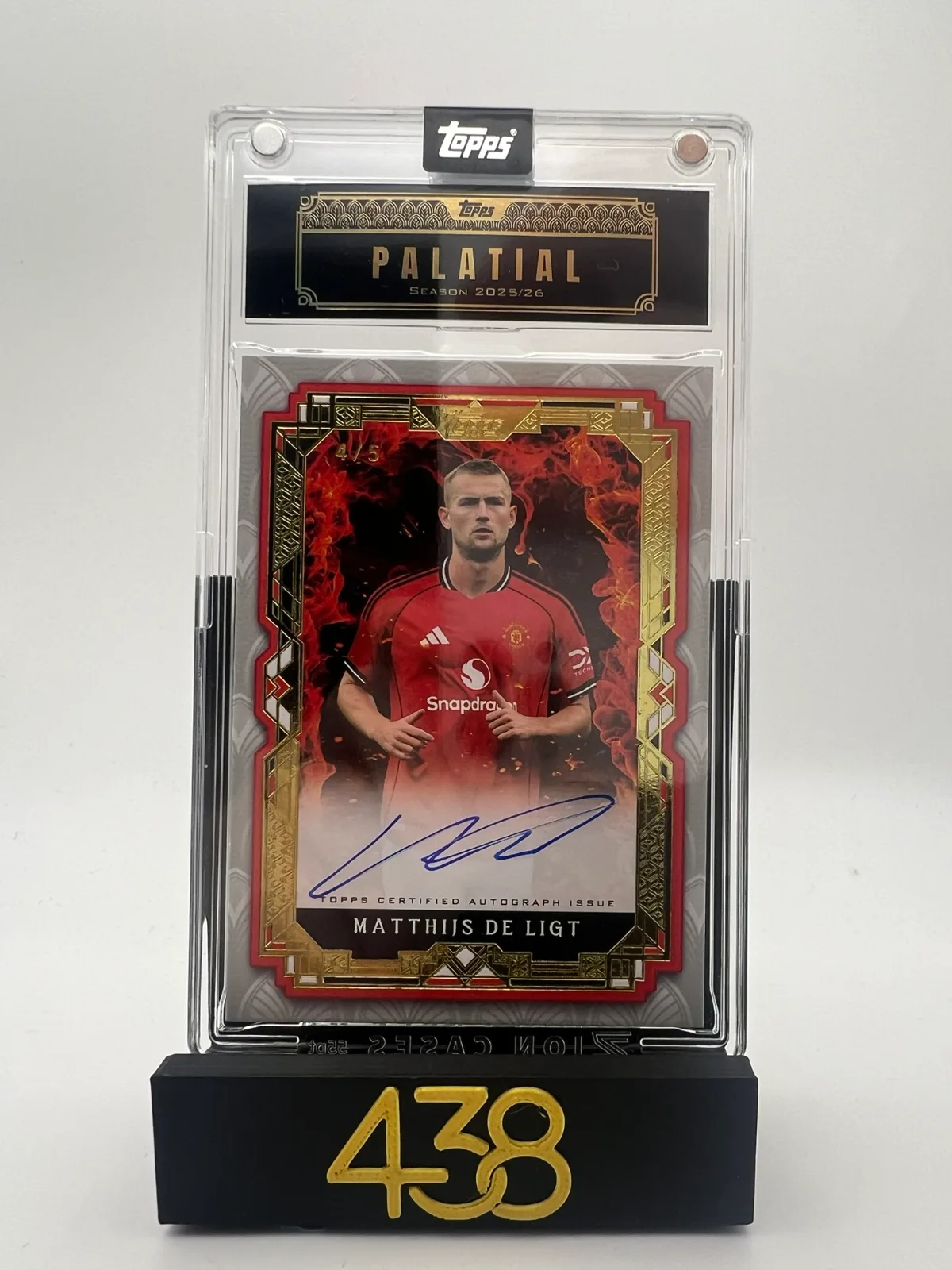 Matthijs De Ligt Deluxe Devils On Card Autograph 4/5 Manchester United