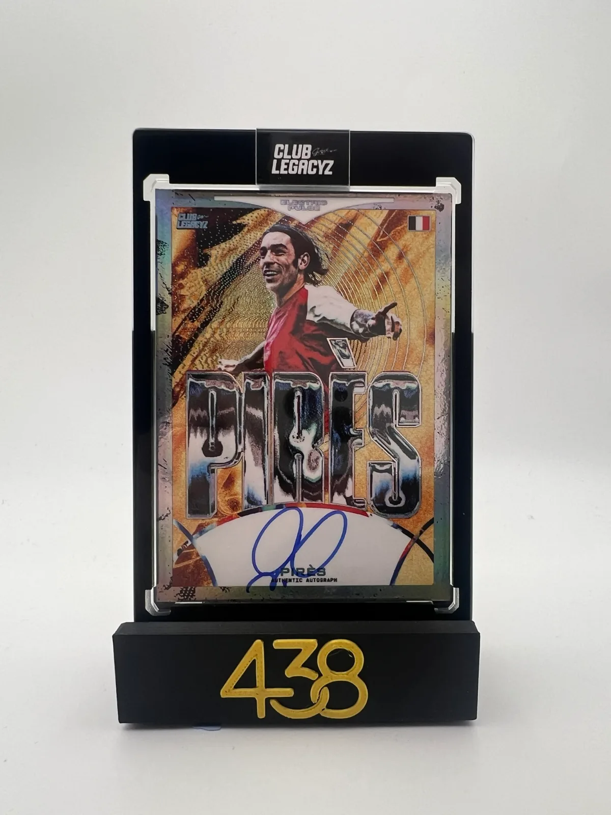 Robert Pires Electric Pulse On Card Autograph 04/10