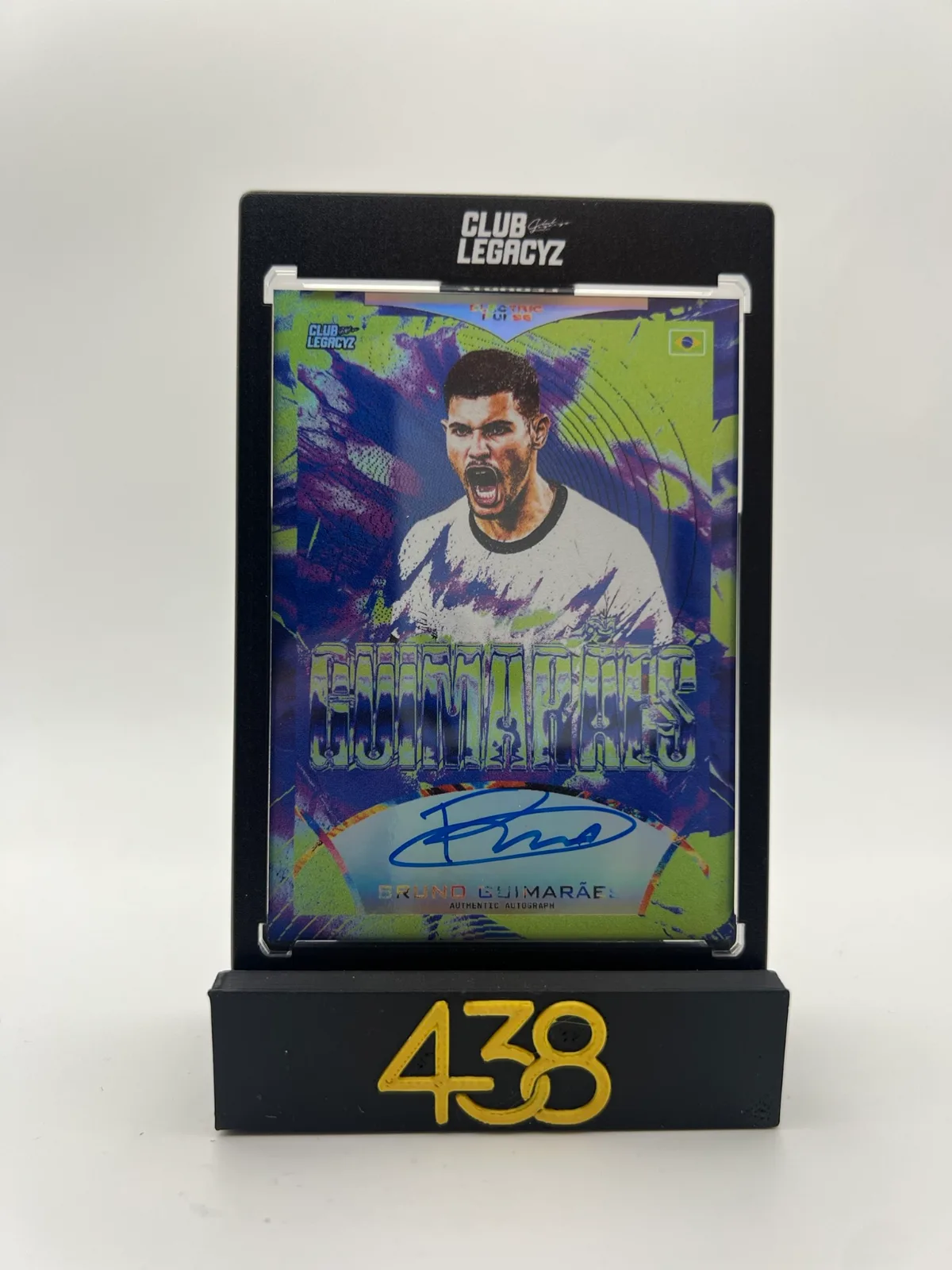 Bruno Guimaraes Electric Pulse On Card Autograph 43/75