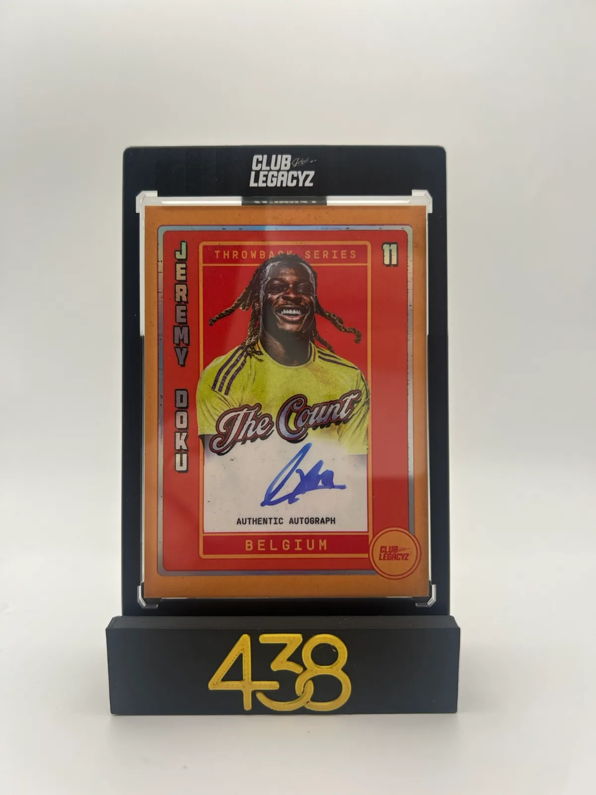 Jeremy Doku Throwback On Card Autograph 1/25