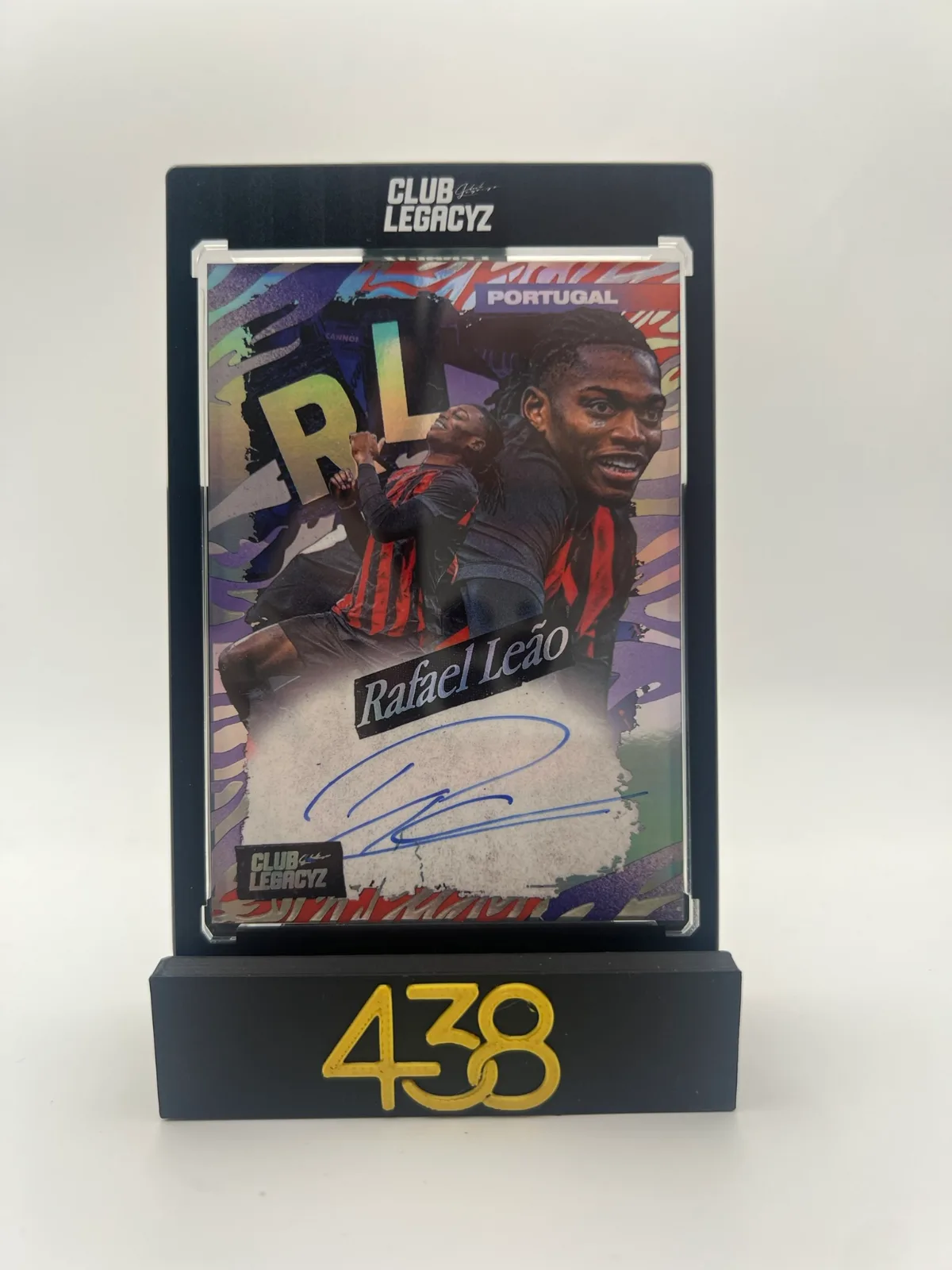 Rafael Leao Shifters The Speed Phenom Jersey Match Signed Edition On Card Autograph 14/17