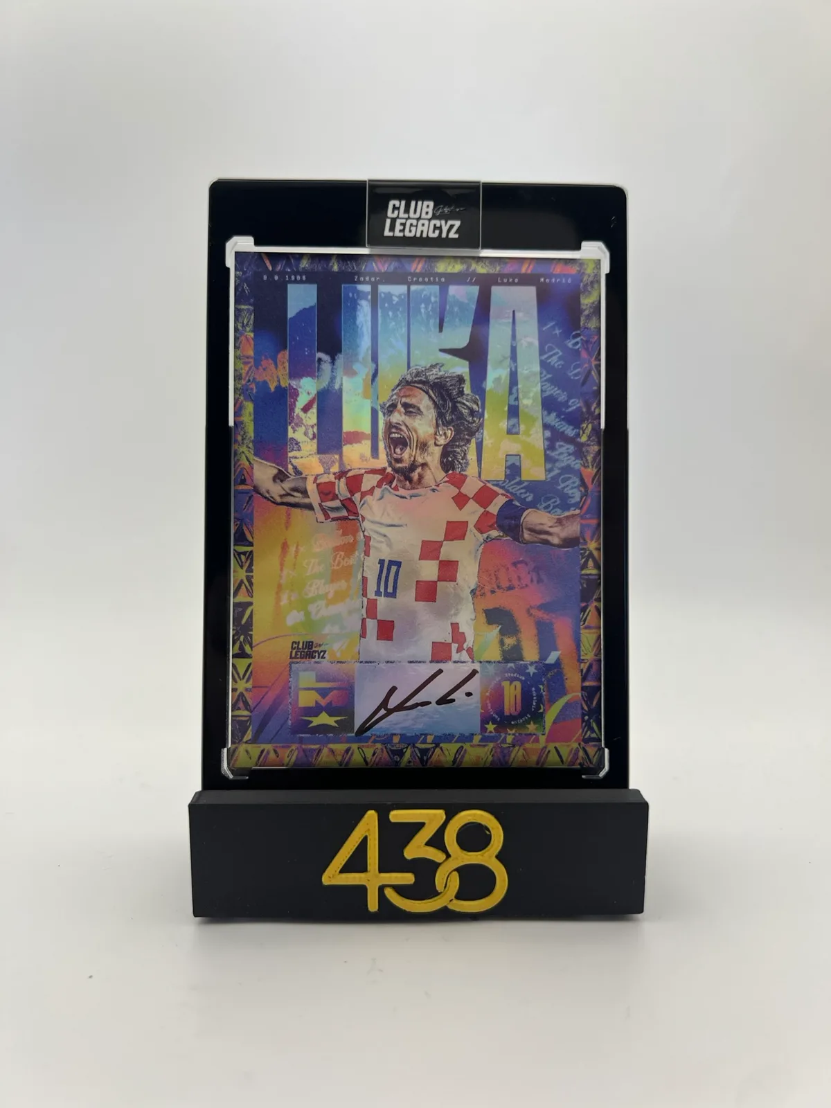 Luka Modric Flames of Vatreni On Card Autograph 33/100