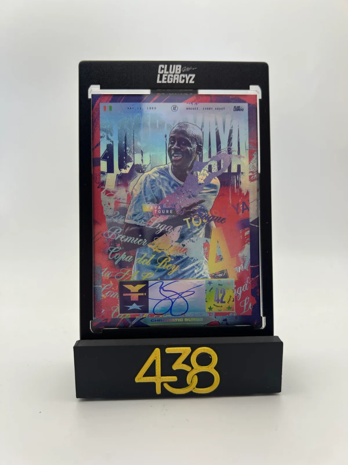 Yaya Toure Chromatic Surge On Card Autograph 30/75
