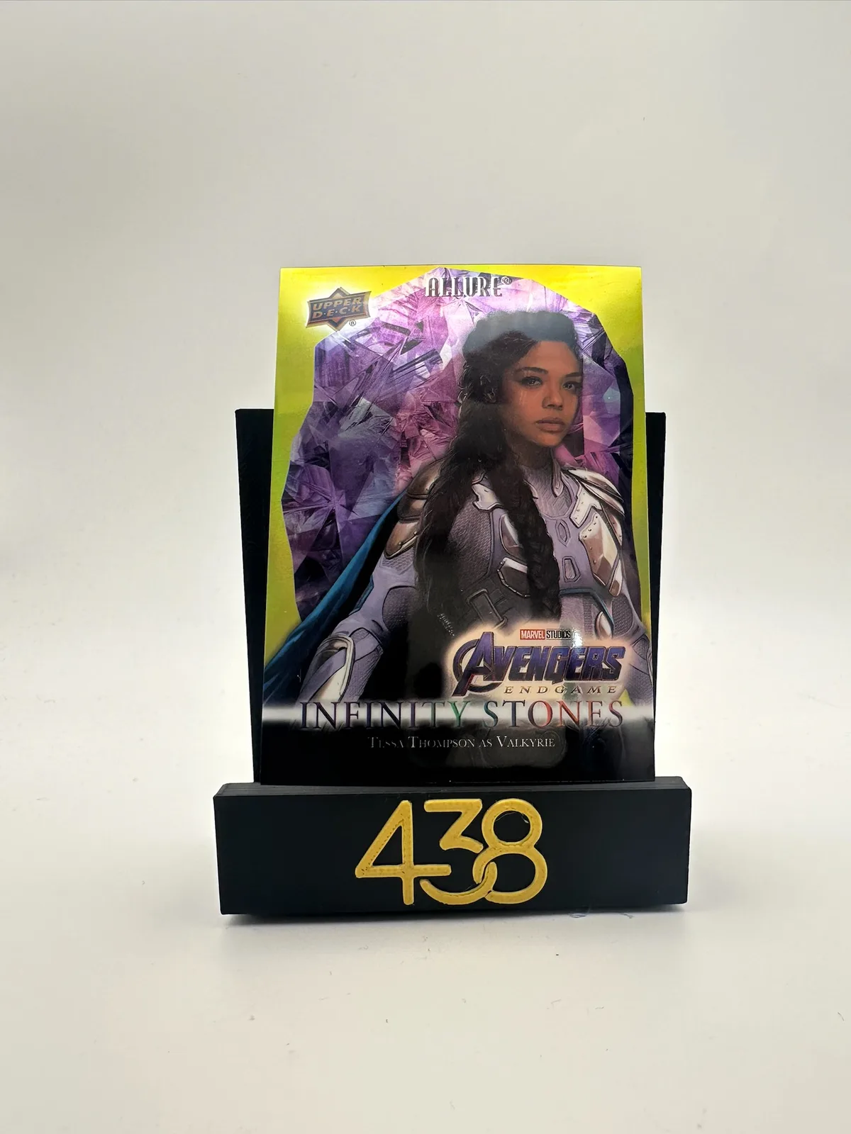 2022 Upper Deck Marvel Allure Infinity Stones IS-19 Valkyrie Power Stone Yellow /99