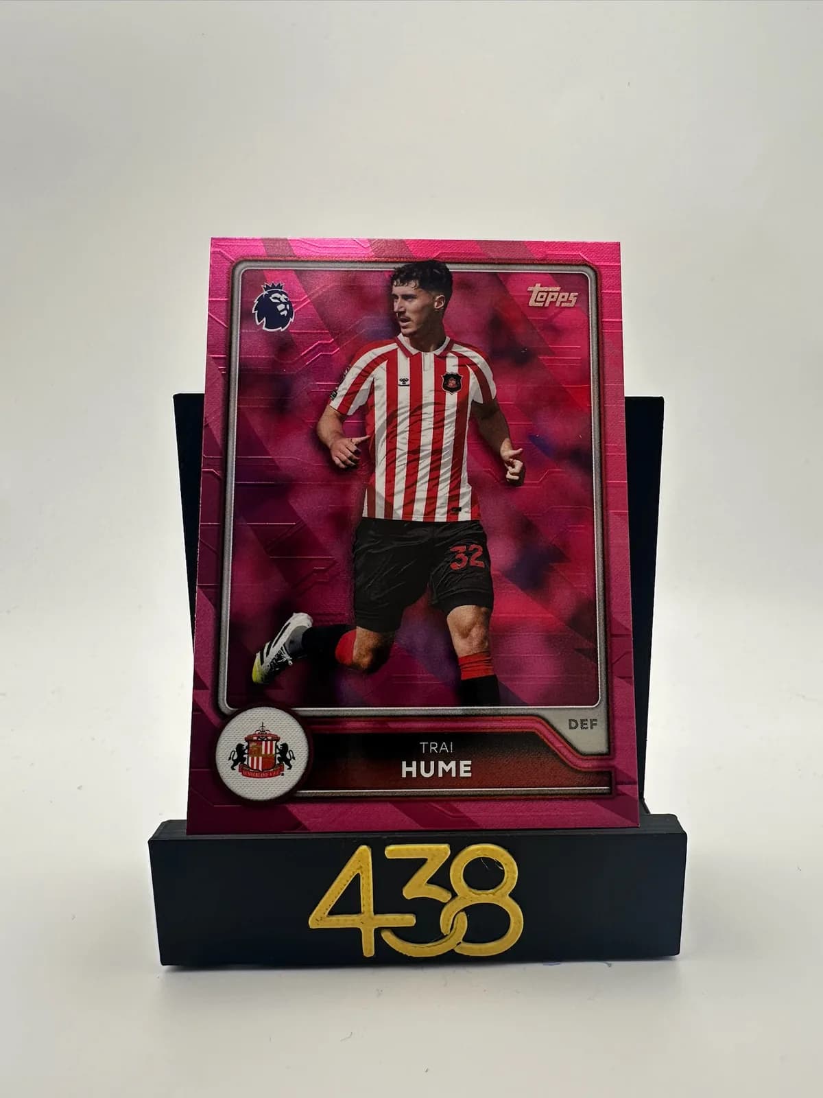 2026-27 Topps Premier League 231 Trai Hume Sunderland Pink Parallel