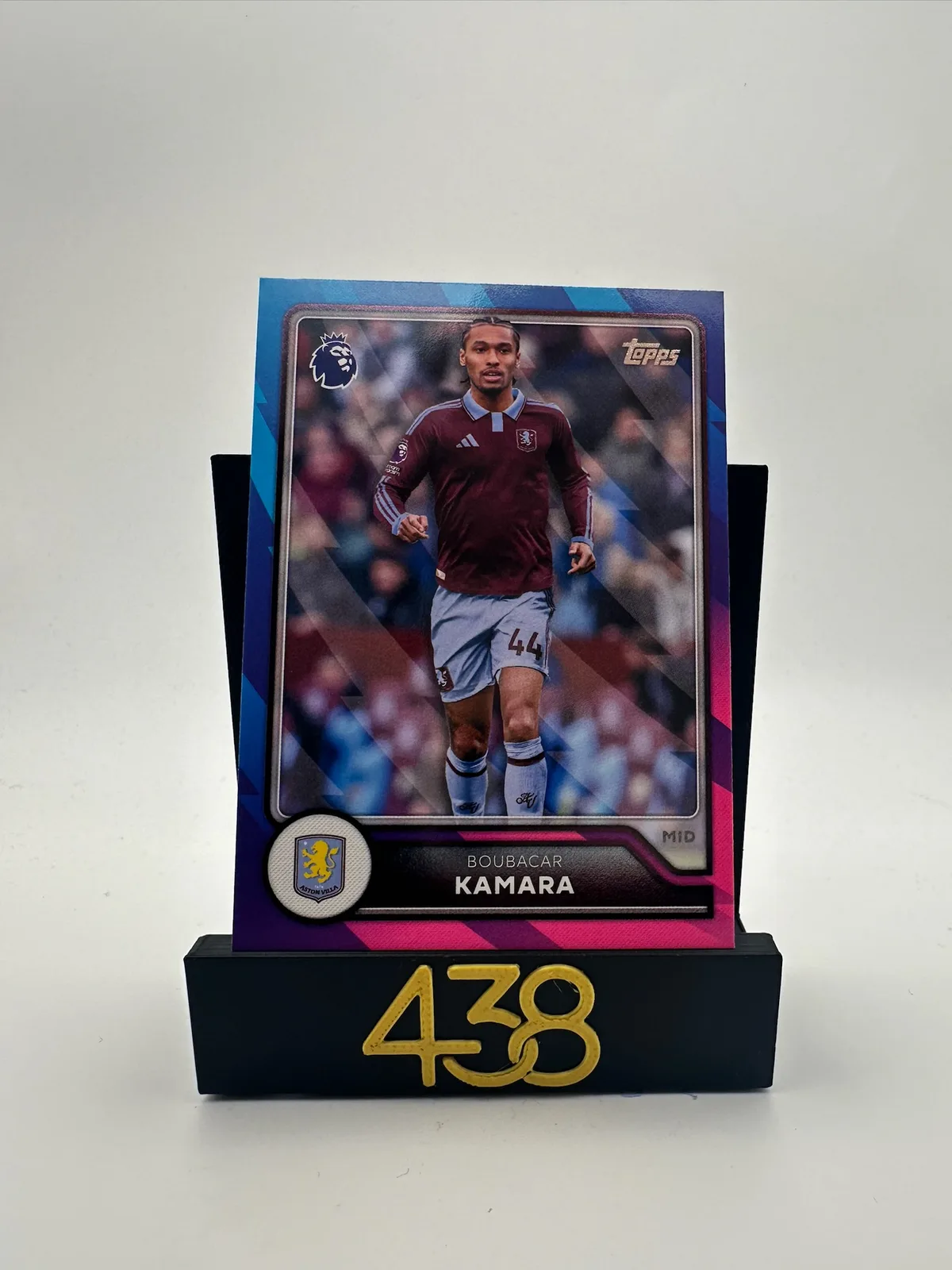 2026-27 Topps Premier League 40 Boubacar Kamara Aston Villa Blue Purple Parallel