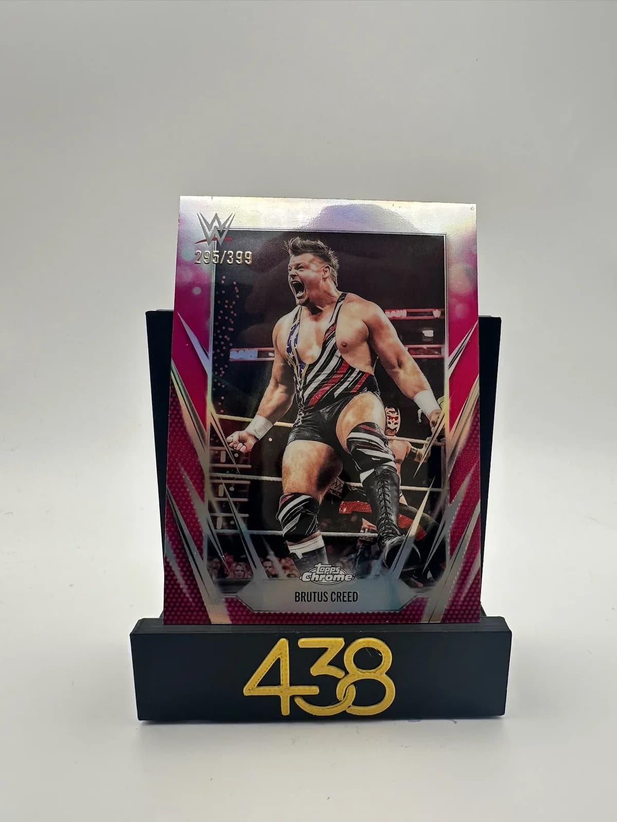 2026 Topps Chrome WWE 140 Brutus Creed Pink Refractor /399 Raw