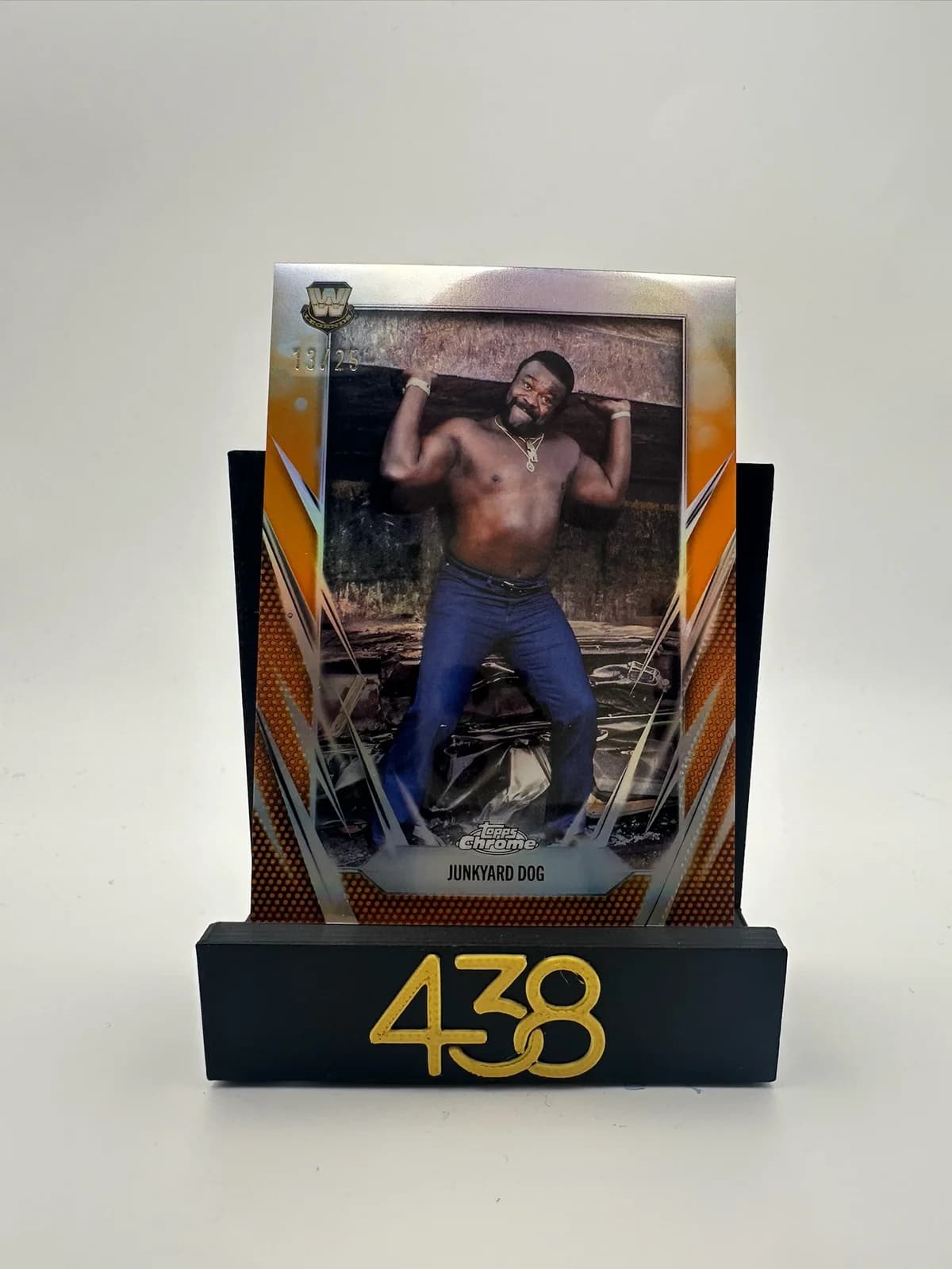2026 Topps Chrome WWE Legends 102 Junkyard Dog Orange Refractor /25