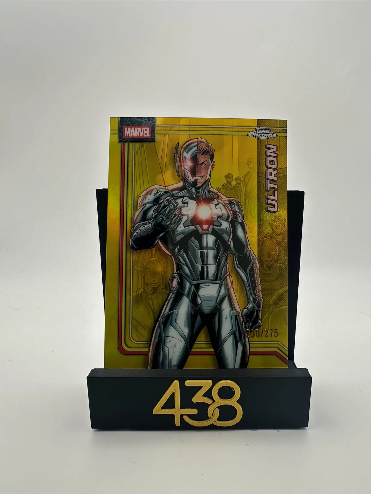 2026 Topps Chrome Marvel Comics 185 Ultron Gold Refractor /275