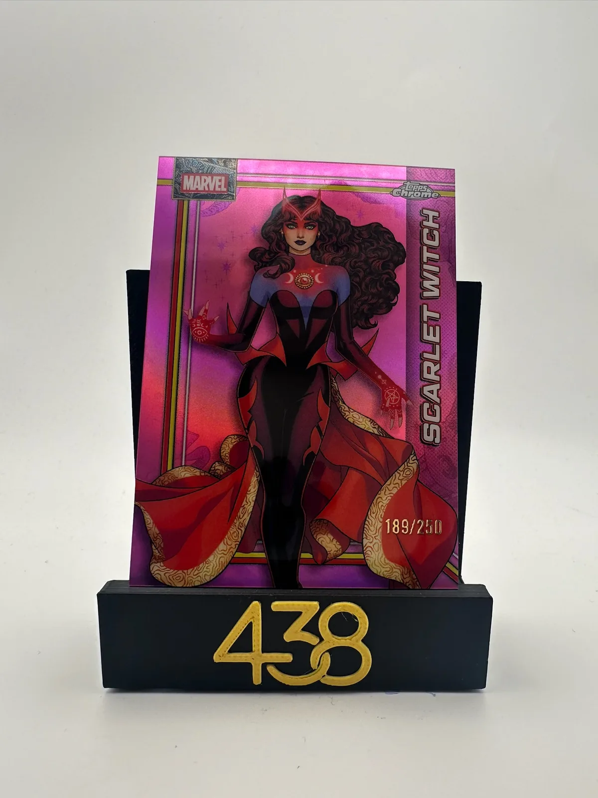 2026 Topps Chrome Marvel Comics 145 Scarlet Witch Pink Refractor /250